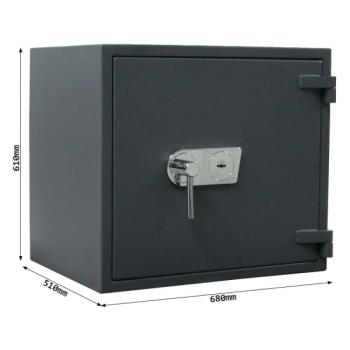 Rottner Wertschutzschrank EN2 Galaxy 60 IT Fire Doppelbartschloss graphitgrau T05819